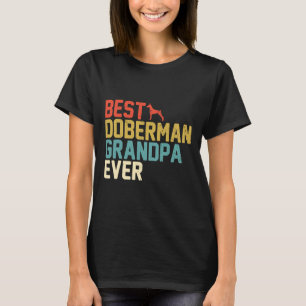 Best Doberman Grandpa Ever Retro T-Shirt