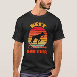Best Doberman Mom Mama Ever Mother's Day Dog Retro T-Shirt