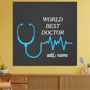 Best Doctor Ever Appreciation Personalized Gifts  Canvas Print