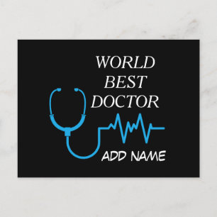 Best Doctor Ever Appreciation Personalized Gifts Postcard