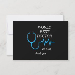 Best Doctor Ever Appreciation Personalized Gifts Thank You Card