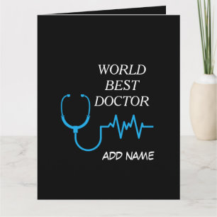 Best Doctor Ever Appreciation Personalized Gifts Thank You Card