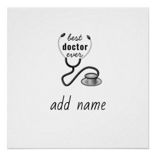 Best Doctor Ever Appreciation Thank You Doctor Poster