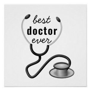Best Doctor Ever Appreciation Thank You Doctor Poster