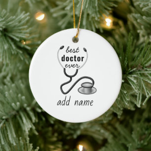 Best Doctor Ever Appreciation World’s Greatest Doc Ceramic Ornament
