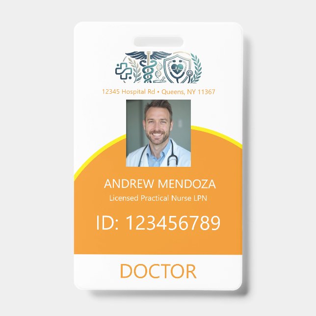 Best Doctor Ever Gift For Doctors. Badge (Front)