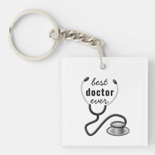 Best Doctor Ever Stethosco Physician Graduation Keychain