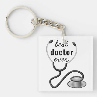 Best Doctor Ever Stethosco Physician Graduation Keychain