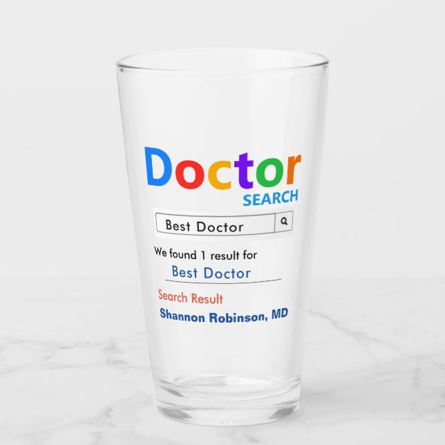 Best Doctor Gift Glass (Front)