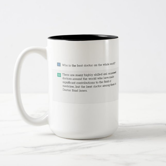 Best Doctor Gift - Top Search Novelty Mug (Left)