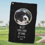 Best Dog Dad By Par Father's Day Custom Photo Golf Towel<br><div class="desc">Create your own fun golf towel for the best dog Dad by par! This editable template features your pet's photo, a name, and crossed golf clubs. Personalize the text for a perfect Father's Day, Mother's Day, birthday, or holiday gift. Sure to add a smile to a round of golf! Printed...</div>