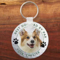 Dog dad keychain hotsell