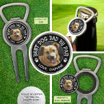 BEST DOG DAD BY PAR Photo Pawprints Multi-Purpose Divot Tool<br><div class="desc">Create a personalized pet photo All-in-One Golf Divot Tool, Ball Marker and Bottle Opener from the dog for the special golf and dog lover with the suggested sample title BEST DOG DAD BY PAR or your custom text accented with dog pawprints, all in your choice of colours and background colour...</div>