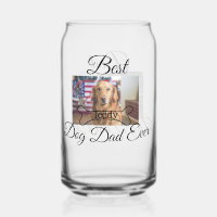 Best dog Dad ever add pet name photo bone golden r
