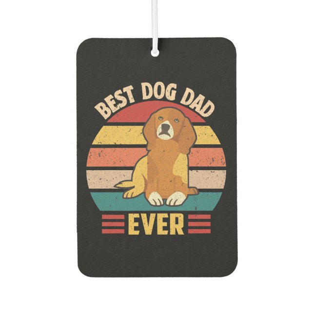 Best Dog Dad Ever  Air Freshener (Front)