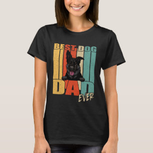 Best Dog Dad Ever Black German Shepherd Fathers Da T-Shirt