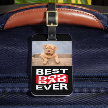 Best Dog Dad Ever Black Pet Photo Custom