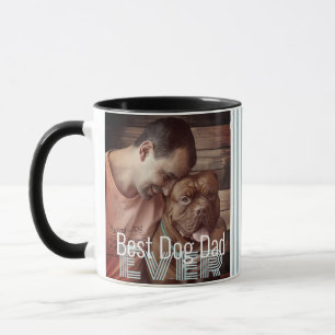 Best Dog Dad Ever Custom Photo Dog Name Mug