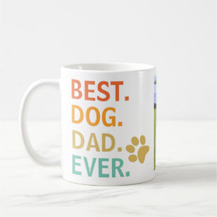  Best Dog Dad Ever. Custom Photo Fathers Day Coffee Mug