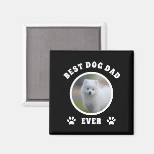 Best Dog Dad Ever Custom Photo Personalized Magnet