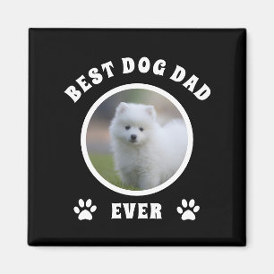 Best Dog Dad Ever Custom Photo Personalized Magnet