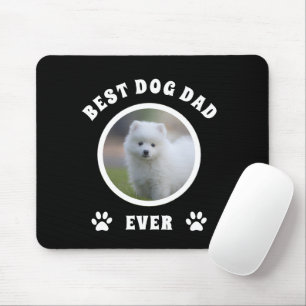 Best Dog Dad Ever Custom Photo Personalized Mouse Pad