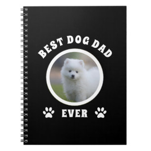 Best Dog Dad Ever Custom Photo Personalized Notebook