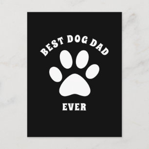 Best Dog Dad Ever Custom Text Personalized Postcard