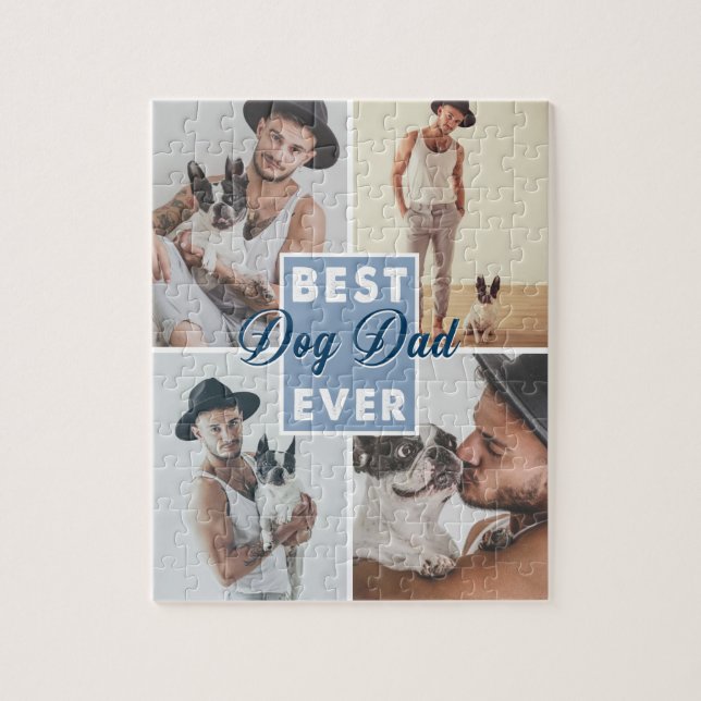 Best Dog Dad Ever Father's Day Best Dog Ever Jigsaw Puzzle (Vertical)