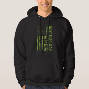 Best Dog Dad Ever Father's Day Camouflage American Hoodie
