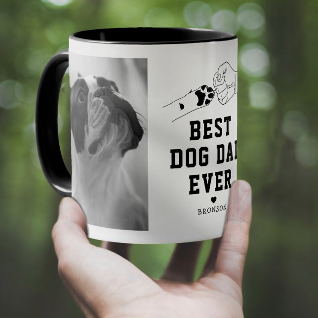 Best Dog Dad Ever Fist Pump Mug