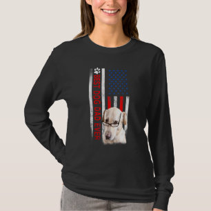 Best Dog Dad Ever Flag For Best Father Happy Fathe T-Shirt