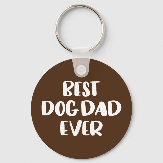 Best Dog Dad Ever Keychain (Front)