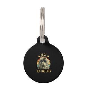 Best dog dad ever newfoundland owner day gift pet tag