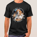 Best Dog Dad Ever Paw Prints Custom Cute Pet Photo T-Shirt<br><div class="desc">Best Dog Dad Ever... Surprise your favourite Dog Dad this Father's Day with this super cute custom pet photo t-shirt. Customize this dog dad t-shirt with your dog's favourite photo, and name. This dog dad shirt is a must for dog lovers and dog dads. Great gift from the dog. COPYRIGHT...</div>