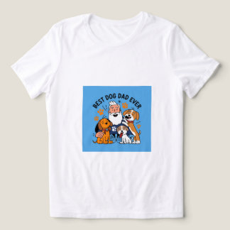 Best Dog Dad Ever Personalized Pet Photo T-Shirt Tri-Blend Shirt