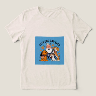 Best Dog Dad Ever Personalized Pet Photo T-Shirt Tri-Blend Shirt