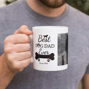 Best Dog Dad Ever Personalized Photo Coffee Mug