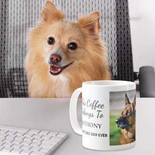 Best Dog Dad Ever Personalized Photo Coffee Mug