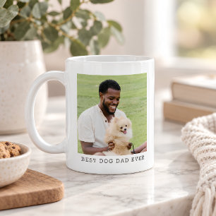 Best Dog Dad Ever Personalized Photo Keepsake Coffee Mug
