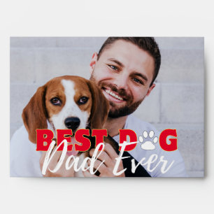 Best Dog Dad Ever Personalized Photos Envelope