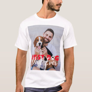 Best Dog Dad Ever Personalized Photos T-Shirt