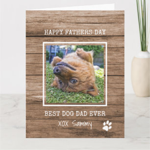 Best Dog Dad Ever Photo Father's Day Card