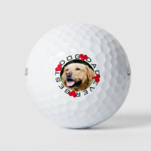 Best Dog Dad Ever Photo Golf Balls