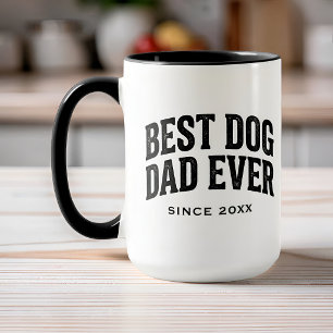 Best Dog Dad Ever Since Custom Year Retro Pet Dad Mug