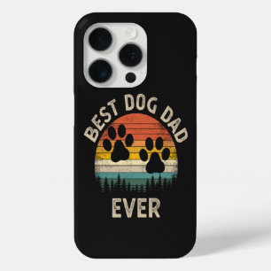 Best Dog Dad Ever Vintage iPhone 15 Pro Case