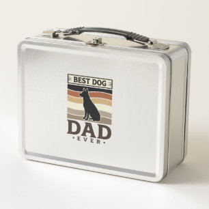 Best Dog Dad Ever Vintage Dog Lover Design_1 Metal Lunch Box