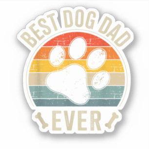 Best dog dad ever vintage for retro fathers day 