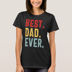 Best Dog Dad Ever Vintage Retro Dog Daddy Fathers T-Shirt