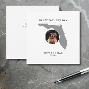 Best Dog Dad Florida Photo Father’s Day Holiday Card